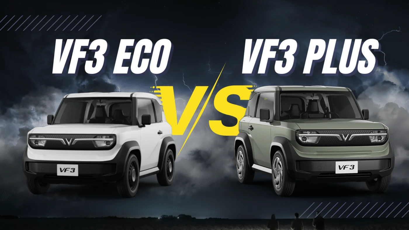 So sánh VinFast VF3 Eco và VF3 Plus